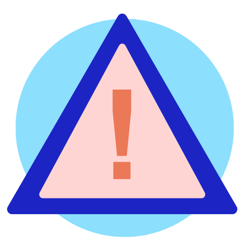 A traditional triangle warning signage as a symbol of how digital signage urgently displays emergency alerts right away.