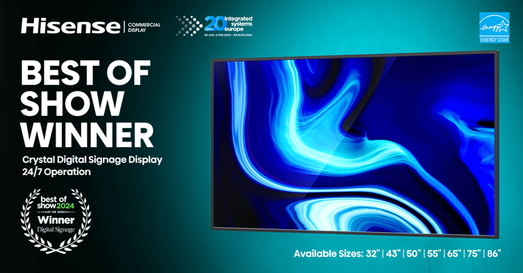 Xibo Signage Hisense Partnership DM Series Show Winner