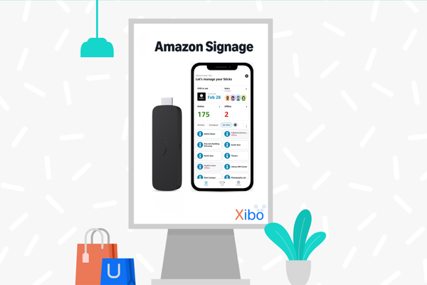 Image of an interactive digital signage display being used in a shopping centre