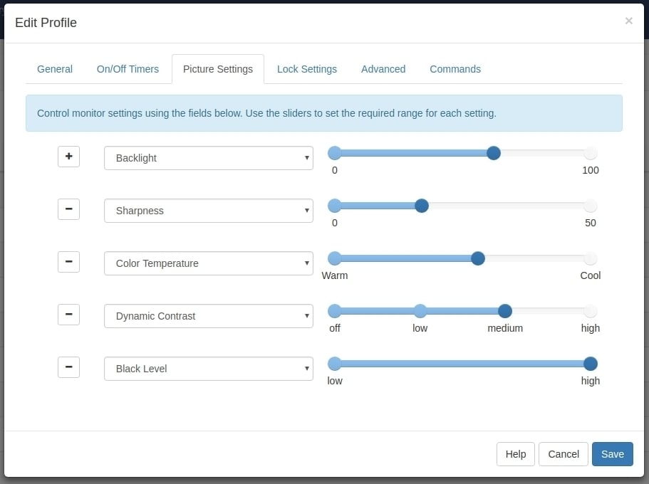 display-settings-profile-sliders