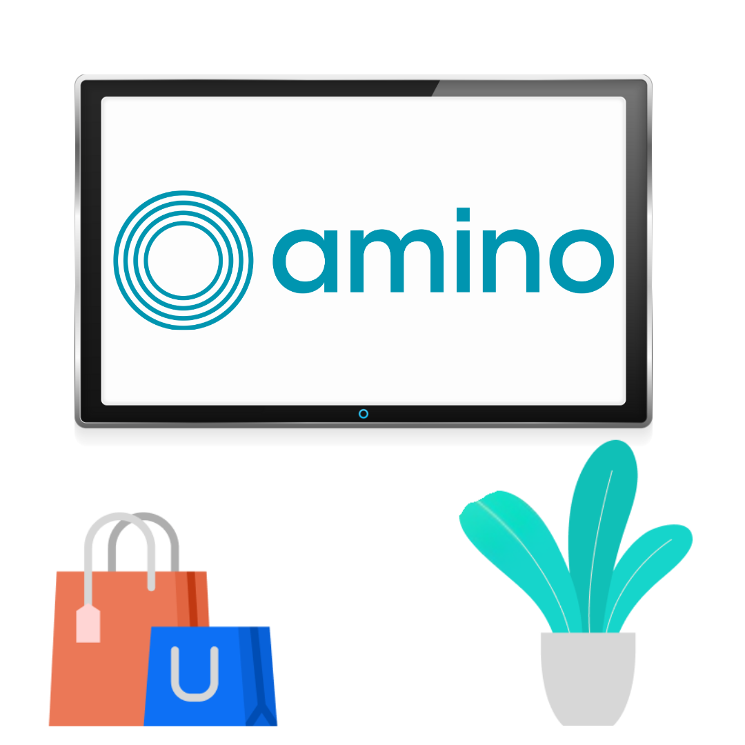 Amino logo on a screen