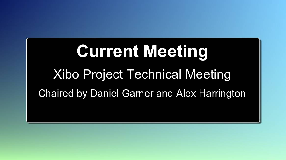 Xibo Meeting Room Sign