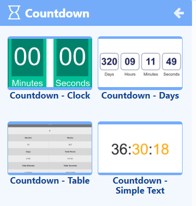 Countdown Timer App for Digital Signage