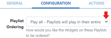Sub Playlist Configuration