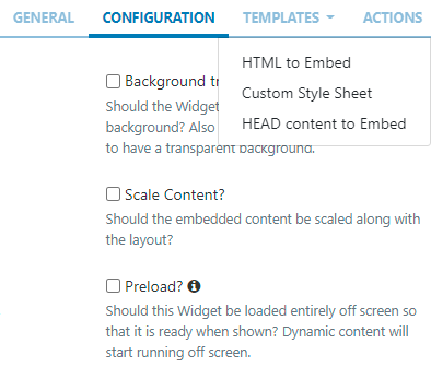 Embedded Templates